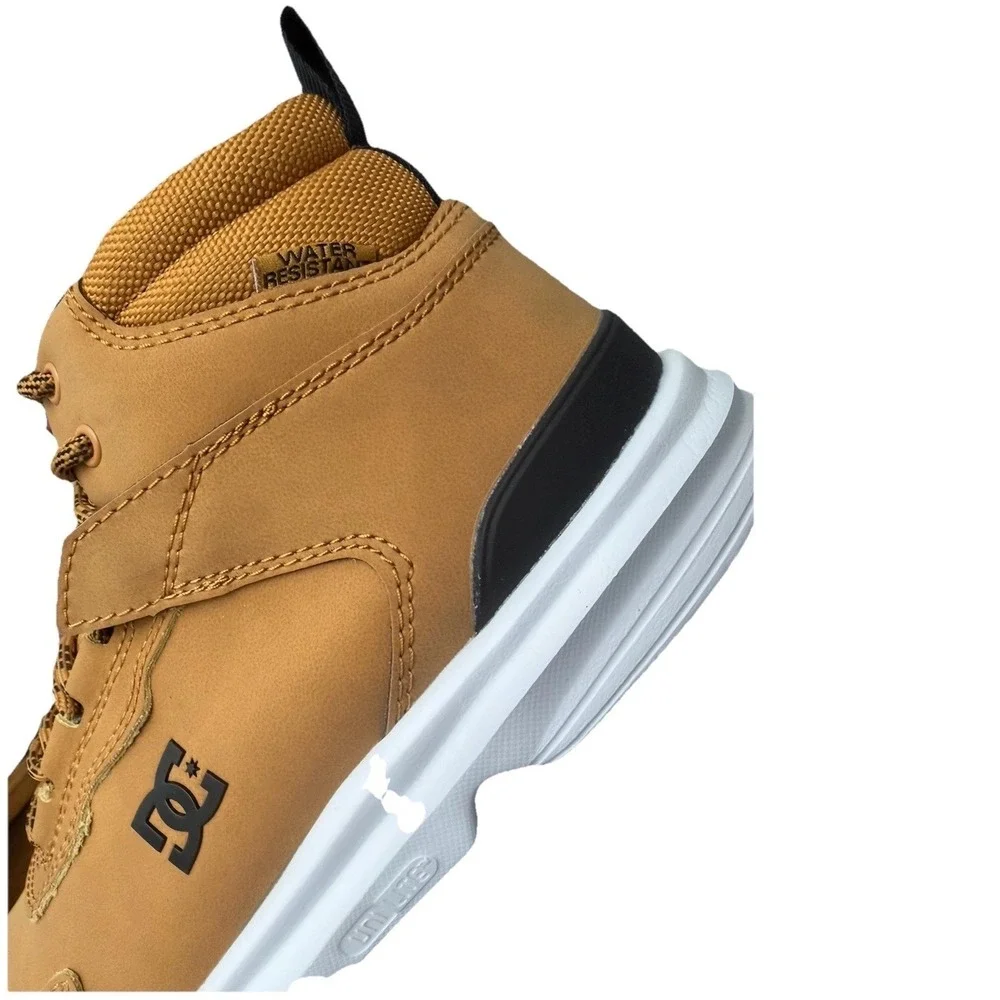 DC shoes Men's Multiny Water Resistance Boots Wheat/black Size 6.5 New